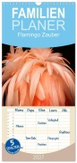 Cover-Bild zum Titel 'Familienplaner 2027 - Flamingo Zauber mit 5 Spalten (Wandkalender, 21 x 45 cm) CALVENDO' von 'Marion Meyer - Stimmungsbilder1'