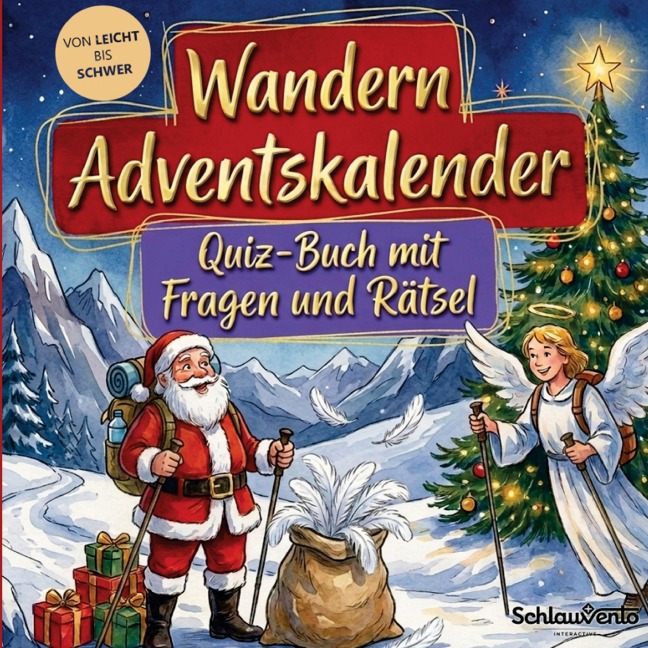 Wandern-Adventskalender: Quiz-Buch mit Fragen und Rätsel - Schlauvento Interactive