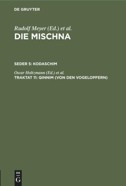 Qinnim (Von den Vogelopfern) - 