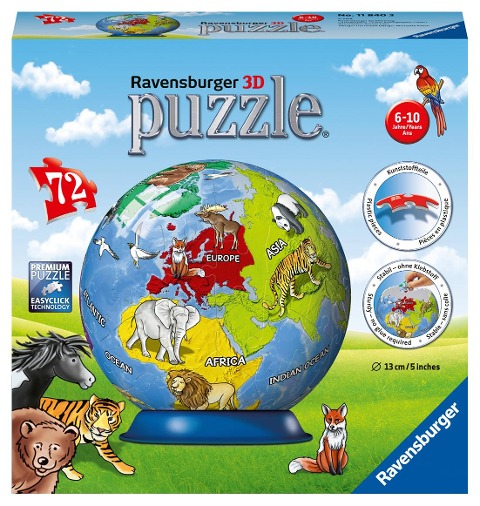 Kindererde 3D Puzzle-Ball 72 Teile