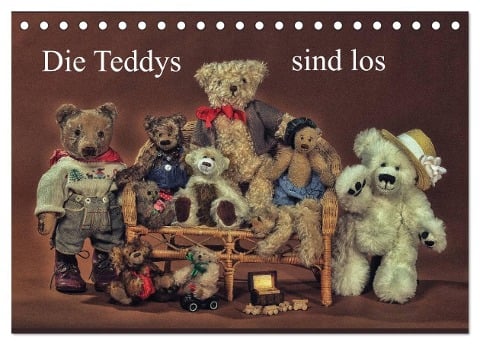 Die Teddys sind los (Tischkalender 2025 DIN A5 quer), CALVENDO Monatskalender - Claus Eckerlin