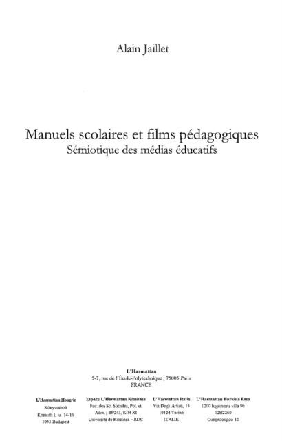 Manuels scolaires et films pedagogiques - Jaillet Alain