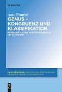 Cover-Bild zum Titel 'Genus - Kongruenz und Klassifikation' von 'Anja Binanzer'