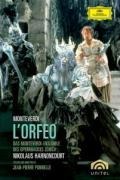 Cover-Bild zum Titel 'L'Orfeo (GA)' von 'Huttenlocher/Araiza/Harnoncourt/Monteverdi E. Züri'