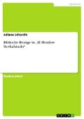 Cover-Bild zum Titel 'Biblische Bezüge in "El Hombre Deshabitado"' von 'Juliane Schorcht'