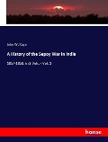 Cover-Bild zum Titel 'A History of the Sepoy War in India' von 'John W. Kaye'