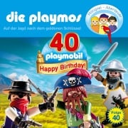 Cover-Bild zum Titel 'Die Playmos - Das Original Playmobil Hörspiel, Folge 40: Auf der Jagd nach dem goldenen Schlüssel' von 'David Bredel, Florian Fickel'