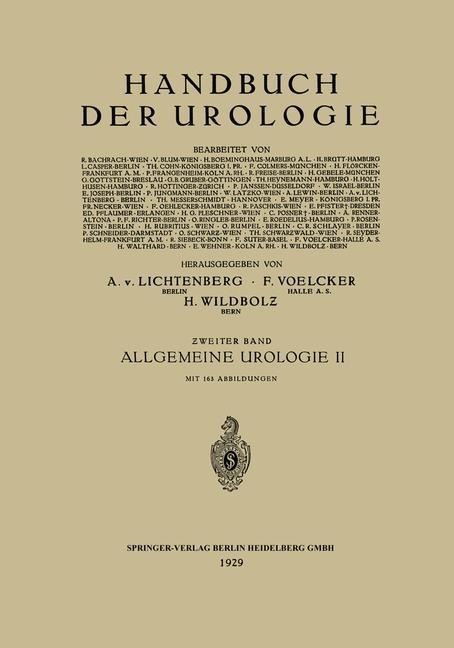 Allgemeine Urologie - Henning Brütt, L. Casper, H. Holthusen, A. Lichtenberg, P. F. Richter