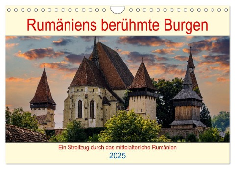 Rumäniens berühmte Burgen (Wandkalender 2025 DIN A4 quer), CALVENDO Monatskalender - Roland Brack