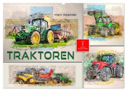 Cover-Bild zum Titel 'Traktoren - mein Kalender (Wandkalender 2026 DIN A2 quer), CALVENDO Monatskalender' von 'Peter Roder'