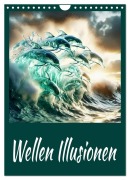 Cover-Bild zum Titel 'Wellen Illusionen (Wandkalender 2026 DIN A4 hoch), CALVENDO Monatskalender' von 'Dusanka Djeric'
