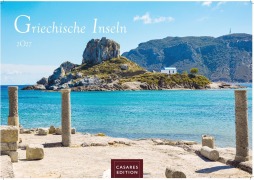 Cover-Bild zum Titel 'Griechische Inseln Kalender 2027 - Wandkalender | Fotokalender Griechenland 24x35 cm - Faszinierende Bilder mit ikonischen Motiven Meer, Strand, Sonne' von ''