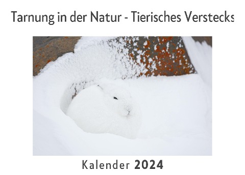 Tarnung in der Natur - Tierisches Versteckspiel (Wandkalender 2024, Kalender DIN A4 quer, Monatskalender im Querformat mit Kalendarium, Das perfekte Geschenk) - Anna Müller