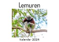 Lemuren (Wandkalender 2024, Kalender DIN A4 quer, Monatskalender im Querformat mit Kalendarium, Das perfekte Geschenk) - Anna Müller