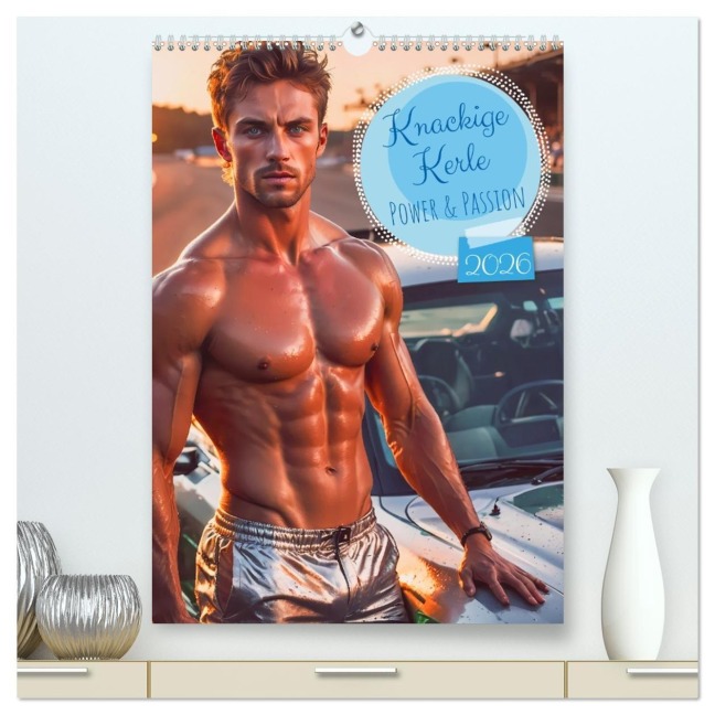 Knackige Kerle - Power & Passion (hochwertiger Premium Wandkalender 2026 DIN A2 hoch), Kunstdruck in Hochglanz - Sell Pixs:Sell