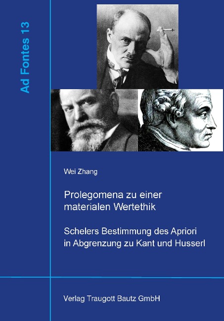 Prolegomena zu einer materiellen Wertethik - Wei Zhang