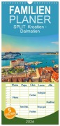Familienplaner 2026 - SPLIT Kroatien - Dalmatien mit 5 Spalten (Wandkalender, 21 x 45 cm) CALVENDO - Reinhard Balzerek