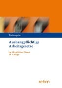 Cover-Bild zum Titel 'Aushangpflichtige Arbeitsgesetze im öffentlichen Dienst' von ''