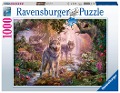 Wolfsfamilie im Sommer - Puzzle mit 1000 Teilen - 