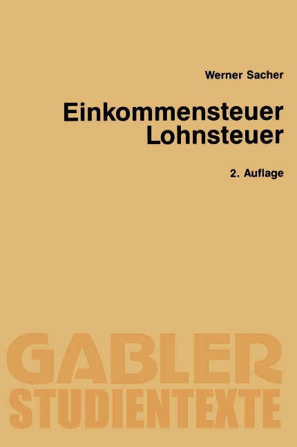 Einkommensteuer / Lohnsteuer - Werner Sacher