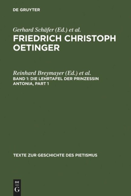 Die Lehrtafel der Prinzessin Antonia - 