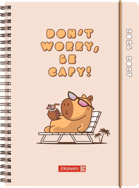 Schülerkalender 2026/2027 "Capy" | A5, Kunststoff - 