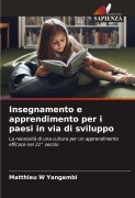 Cover-Bild zum Titel 'Insegnamento e apprendimento per i paesi in via di sviluppo' von 'Matthieu W Yangambi'