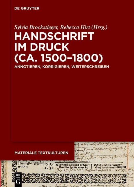 Handschrift im Druck (ca. 1500-1800) - 