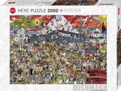 Cover-Bild zum Titel 'British Music History Puzzle 2000 Teile' von 'Alex Bennett'