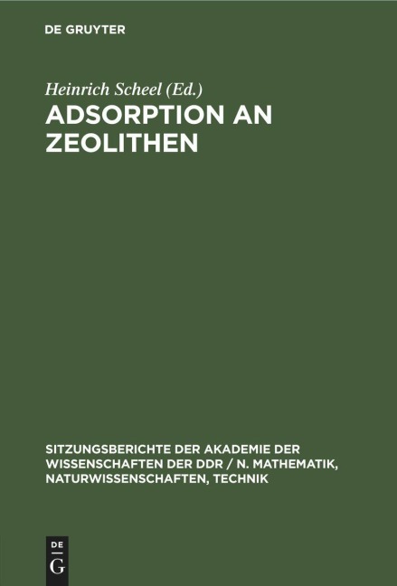 Adsorption an Zeolithen - 