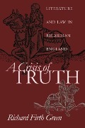 Cover-Bild zum Titel 'A Crisis of Truth' von 'Richard Firth Green'