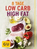 Cover-Bild zum Titel 'Acht Tage Low Carb High Fat für Einsteiger' von 'Maiko Kerner, Jürgen Vormann'