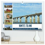 Cover-Bild zum Titel 'BUNTES ÖLAND (hochwertiger Premium Wandkalender 2026 DIN A2 quer), Kunstdruck in Hochglanz' von 'Konstanze Junghanns'