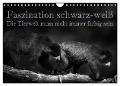 Faszination schwarz-weiß - Die Tierwelt muss nicht immer farbig sein (Wandkalender 2025 DIN A4 quer), CALVENDO Monatskalender - Eleonore Swierczyna