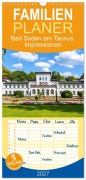 Cover-Bild zum Titel 'Familienplaner 2027 - Bad Soden am Taunus Impressionen mit 5 Spalten (Wandkalender, 21 x 45 cm) CALVENDO' von 'Petrus Bodenstaff'
