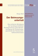 Cover-Bild zum Titel 'Der Betreuungsunterhalt' von 'Diego Stoll'