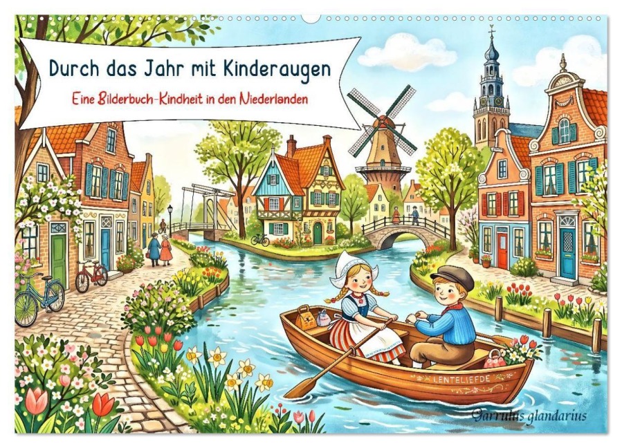 Durch das Jahr mit Kinderaugen (Wandkalender 2027 DIN A2 quer), CALVENDO Monatskalender - Garrulus Glandarius