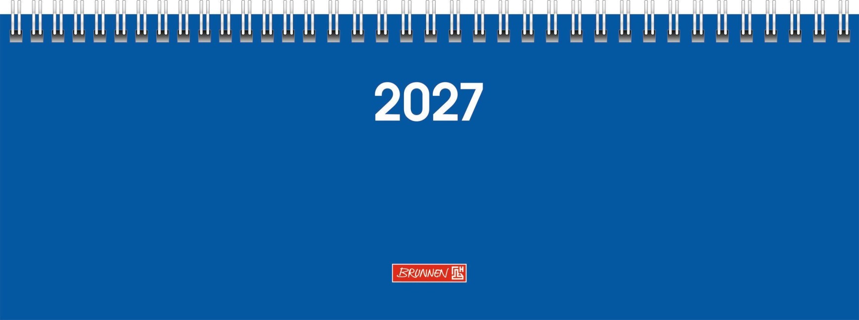 BRUNNEN 1077261037 Querterminbuch Mod. 772 2027 297×105 mm, Karton, blau - 