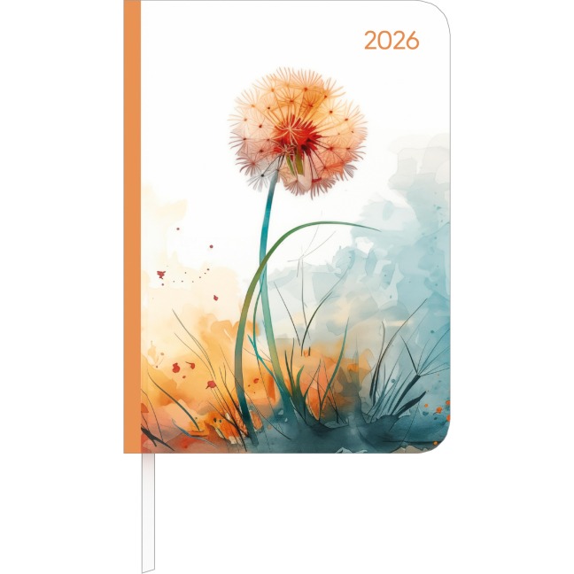 Lady Journal Blowballs 2026 - Pusteblume - Taschenkalender A6 (10,7x15,2 cm) - Weekly - 192 Seiten - Notiz-Buch - Termin-Planer - 