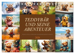 Cover-Bild zum Titel 'Teddybär und seine Abenteuer (Tischkalender 2026 DIN A5 quer), CALVENDO Monatskalender' von 'Dirk Meutzner'
