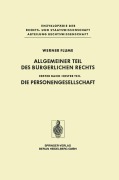 Cover-Bild zum Titel 'Allgemeiner Teil des Bürgerlichen Rechts' von 'Werner Flume'