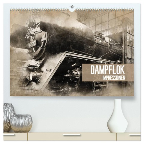 Dampflok Impressionen (hochwertiger Premium Wandkalender 2025 DIN A2 quer), Kunstdruck in Hochglanz - Dirk Meutzner