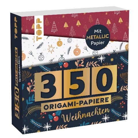 350 Origami-Papiere - Weihnachten - Armin Täubner