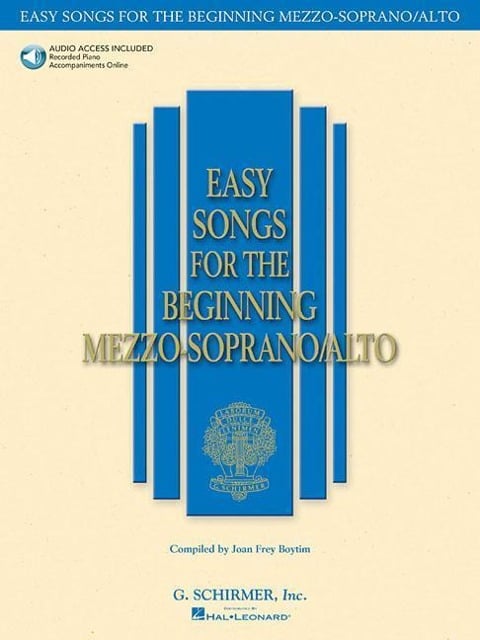 Easy Songs for the Beginning Mezzo-Soprano/Alto Book with Online Audio - 