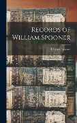 Cover-Bild zum Titel 'Records of William Spooner' von 'Thomas Spooner'