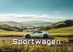 Cover-Bild zum Titel 'Sportwagen - PS-Boliden - 2026 - Kalender DIN A2' von ''