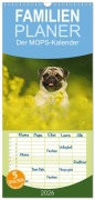 Familienplaner 2026 - Der MOPS-Kalender mit 5 Spalten (Wandkalender, 21 x 45 cm) CALVENDO - Kathrin Köntopp