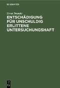 Cover-Bild zum Titel 'Entschädigung für unschuldig erlittene Untersuchungshaft' von 'Ernst Brandis'