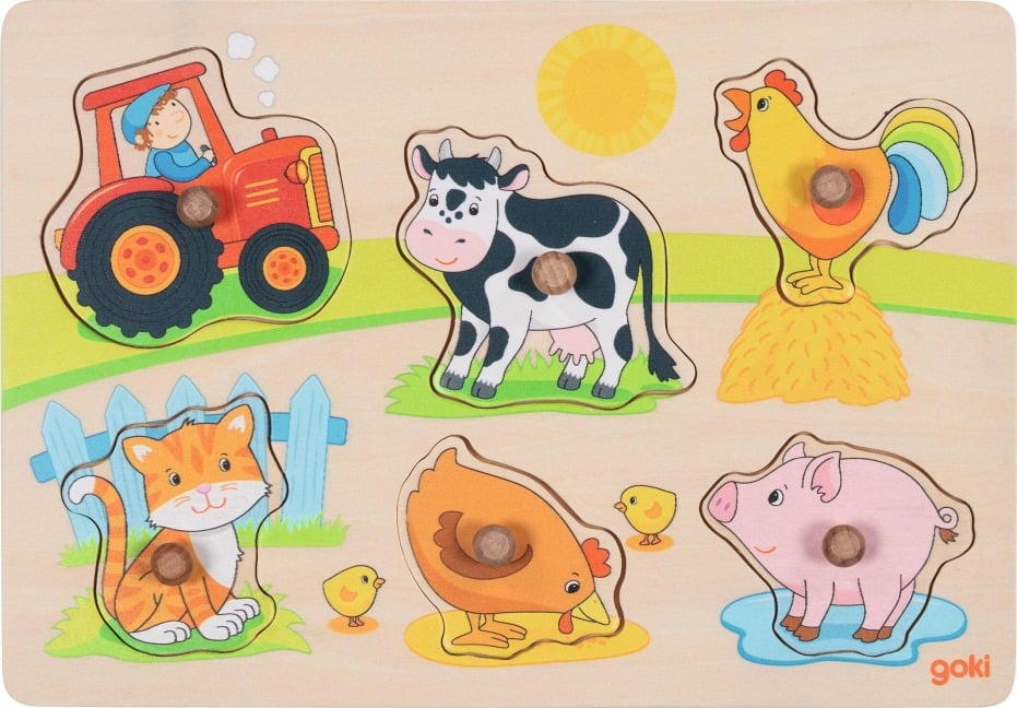 Steckpuzzle Auf dem Bauernhof -