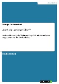 Cover-Bild zum Titel 'Auch die "geistige Elite"?' von 'Svenja Gerbendorf'